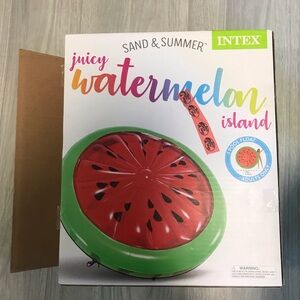 Giant Inflatable 72 Inch Watermelon Island Summer Swimming Pool Float